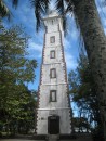 The lighthouse at Point Venus - designed by Robert Louis Stevenson
