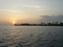 Sonnenuntergang im Palmenparadies.