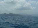 Von See aus konnten wir das dunstverhangene Festland Panamas bestaunen.