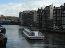 Grachtenboot  in Amsterdam.