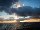 Typical sunset out in the pacific.