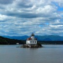 I am in love with the mid-stream lighthouses in the Hudson River!