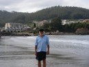 2007_0724Spain0113: Paul on the beach at Viveiro
