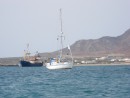 The anchorage in Mindelo