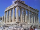 The Parthenon, without the scaffolding in view.