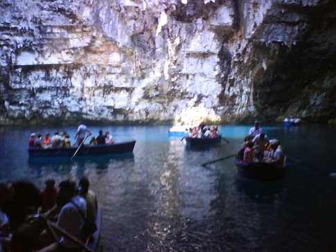 The amazing underground lake near Sami, Kephalonia