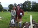 Cathy and Duncan re-enacting a Viking battle, Ireland