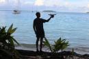 Ile Boddam, Salomon Atoll: Filmen mit GoPro und Quattrocopter