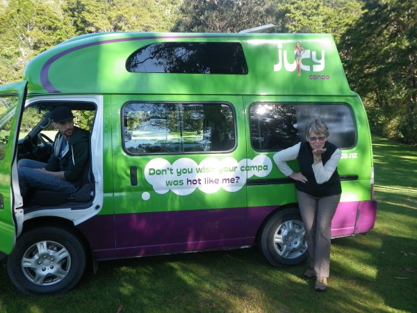 our very own Jucy camper van