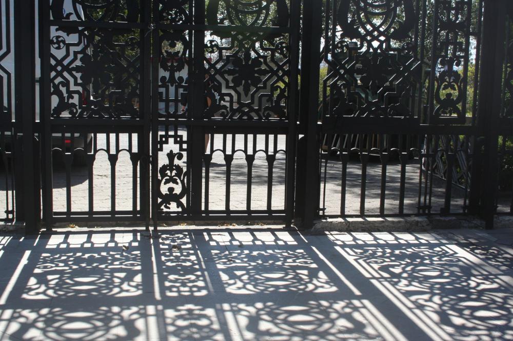 Lacy shadows and gates