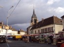 Part of the Sunday market, Pont sur Yonne