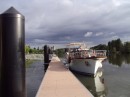 Tied up at Pont Sur Yonne new pontoons
