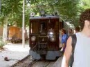 Vintage train from Soller to Palma, Mallorca