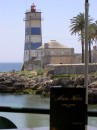 The lighthouse from our favourite bar at Cascais, Portugal
