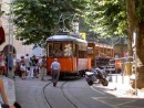 Vintage tram from Port Soller to Soller town