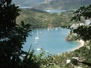 Antigua - English Harbour from the bar / BBQ on the top of adjacent hill
