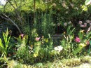 Monet garden flowers