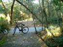 We left our bikes to walk on the trails of the forest preserve on Bald Head Island, NC