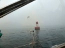Fog leaving Booth Bay