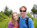 Mark and Claire on our walk to the Marshall Point Lighthouse