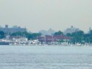 Looking back at City Island on our sail to Manhassat Bay off of Long Island