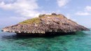 There was great snorkeling around this little rock south of Darville Cay!
