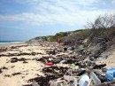 trashy beach on the big ocean side
