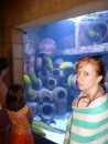 scary eels in the aquarium at Atlantis
