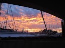 Sunset from the marina, La Cruz