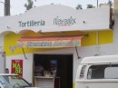A La Cruz "tortilleria" where they make tortillas
