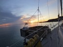 Sunset at anchor