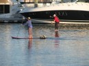The latest sport - Paddle Boarding - another toy that we need. 