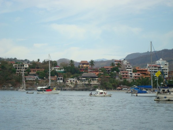 Main anchorage off Zihua town