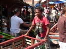 A sense of organized chaos overrides the busy market in Kupang