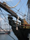 Tall Ship and the figure head of HMS Bounty.