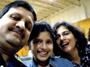 Here is the shot of the Bhade family. Abhi is on the left and his wife Priti on the right and their daughter Mohini in the middle. They have been some of our most regular blog readers so it is only fairt that hey should be the 10,000 vierwer.