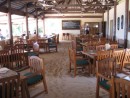 Octopus Resort dining area - love the sand floor