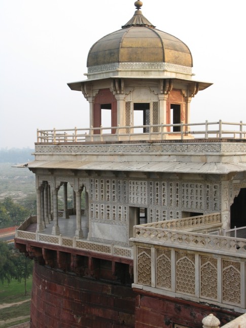 Tower that held Shah Jahan captive in Agra Fort