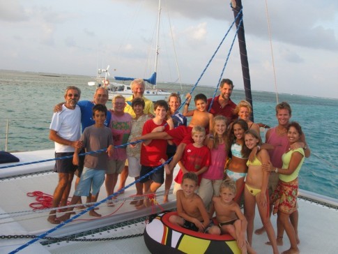 Christmas Eve Party on Zen in Holandes Cays, San Blas
