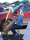 Whangarei Farmers Market - one of many young musicians playing from about 6:30a until 10:00a every Saturday