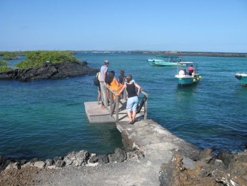 Our gang going back to our tender - Isla Isabela