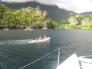 Anchorage at Fatu Hiva, Marquesas