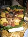 Abundance at our pig roast in Nuku Hiva