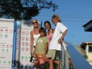 Julie, Geoff, Cole and Cammi in Apia Marina