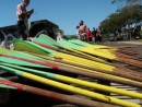 Paddles for 50-person boat sport canoe in Apia