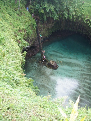 Trench Cave Pool, Uplolu, Samoa