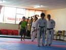 Cole w/the boys at karate class in Whangarei