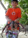 Cole and a coconut crab!