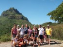 Group hike in Bora Bora