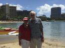 Sue and Emil at Waikiki Beach